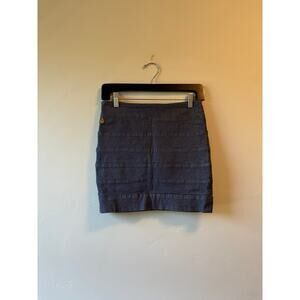 Volcom Medium Wash Mini Denim Skirt